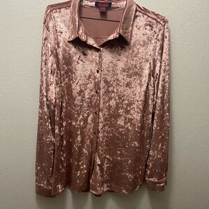 Mauve Button Down Shirt with Classic Collar